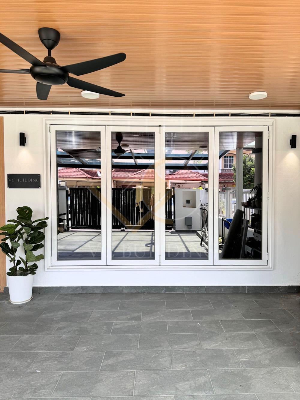 Folding Window with Cooling Glass & Security Mesh 1 - External