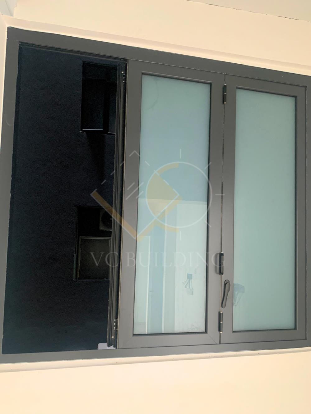 Folding Window with Frosted Glass 1 - Internal